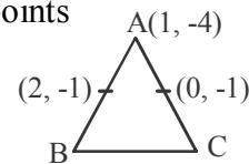 Triangle ABC with vertices and midpoints
