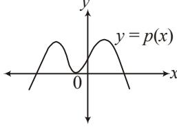 Graph of polynomial p(x)