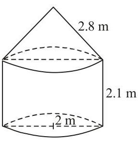 Tent: cylinder with conical top