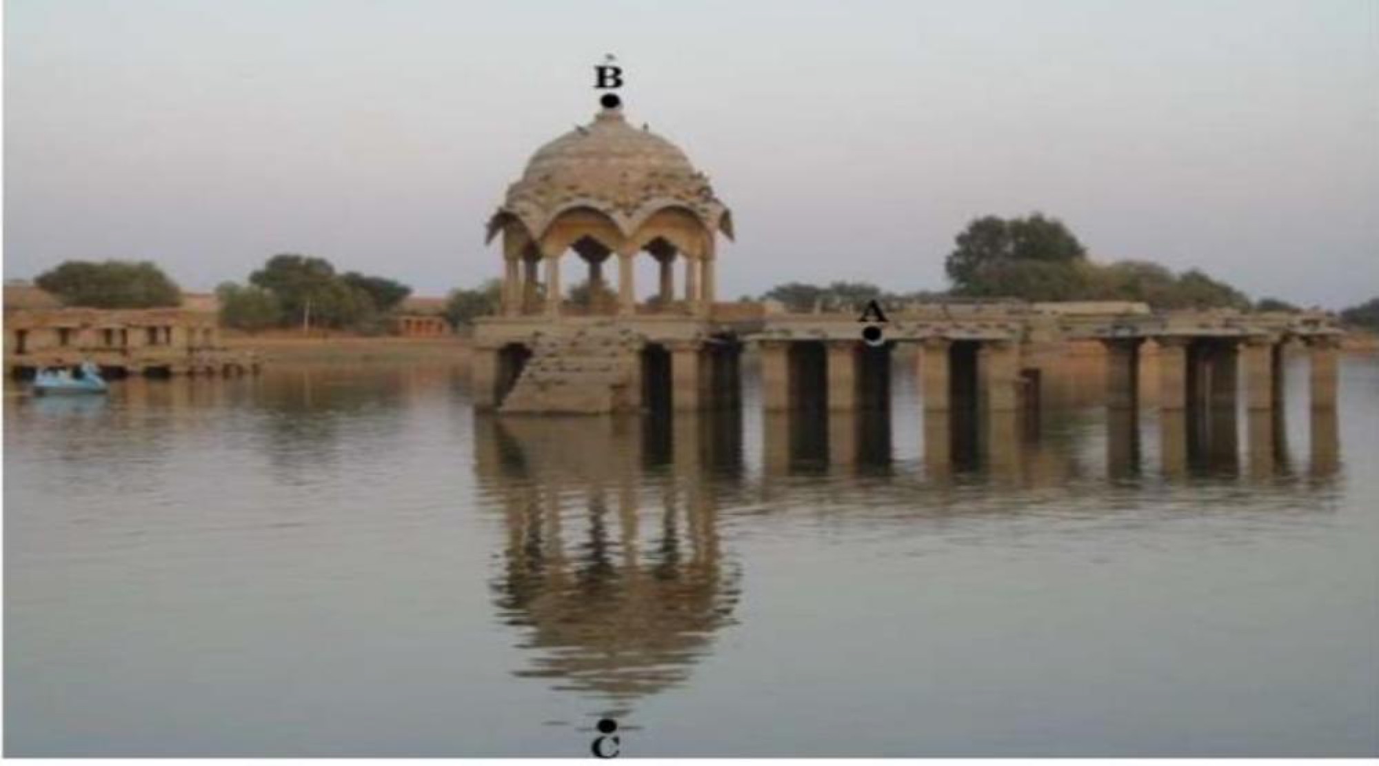 Gadisar Lake with Chhatri