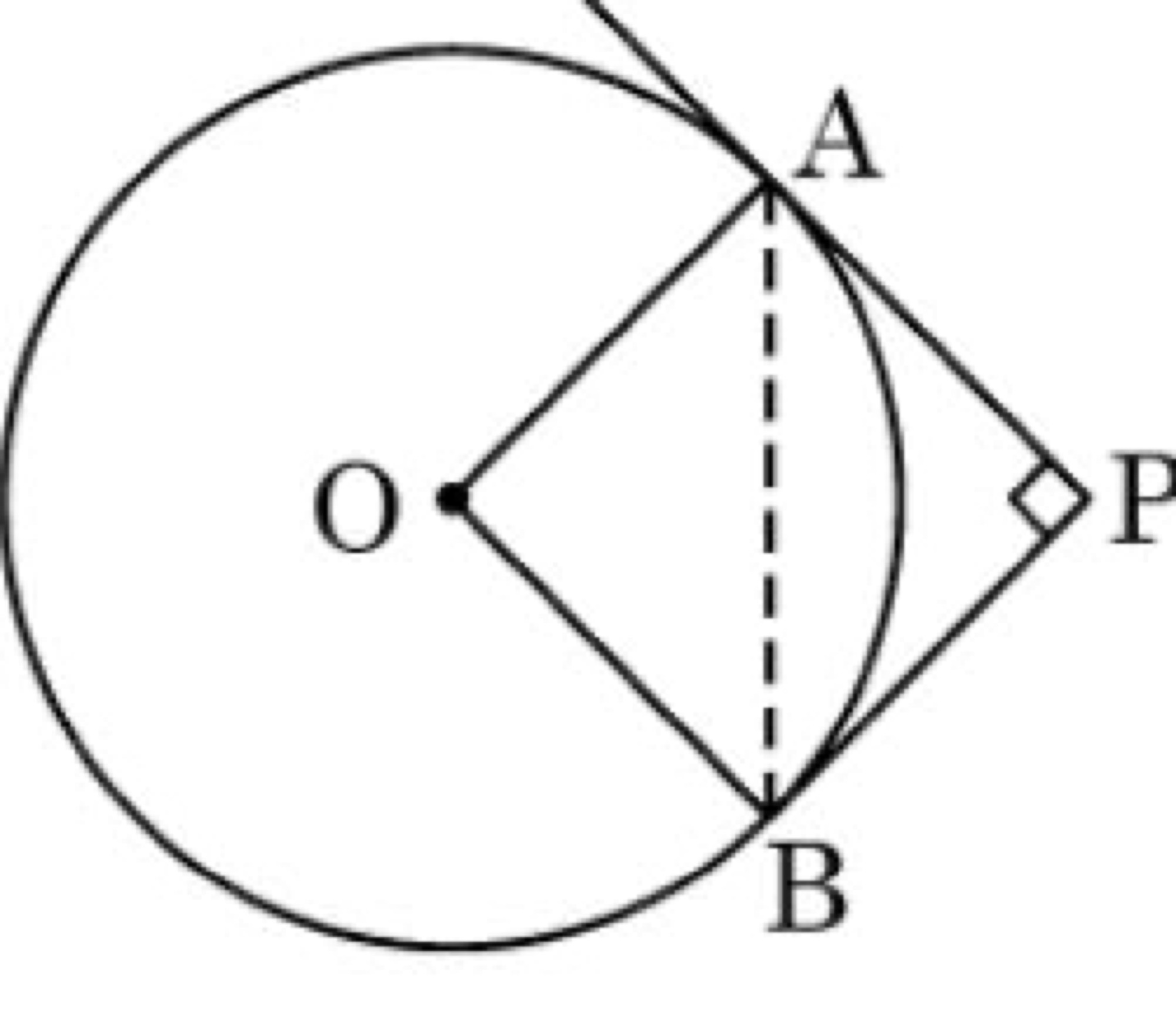 Circle with tangent AT and angle CAT = 40 degrees